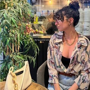 Pretty Little Things - Beige Funky Floral Print Blouse